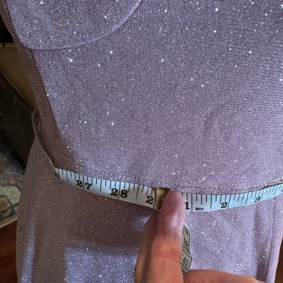 LuLu’s shimmering pink maxi dress size medium - Picture 9 of 16